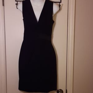 Kenneth Cole Black Double Back Zip Dress